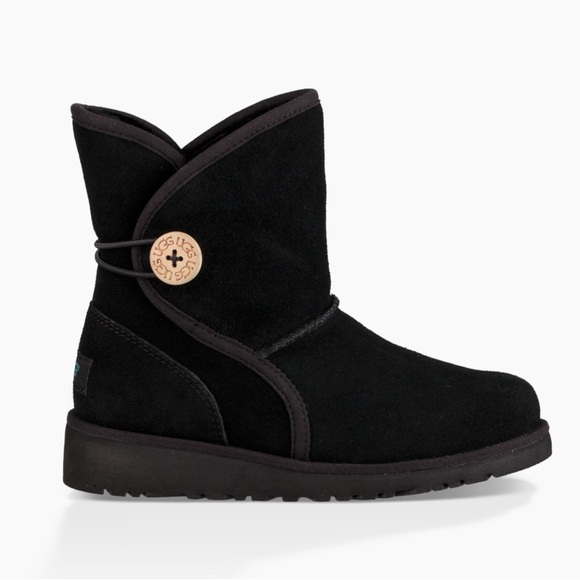 Ugg Australia Fabian Youth Genuine Suede and Shearling Booties Boots Size 5 - Picture 1 of 10